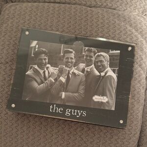 Mud Pie Black and White 'The Guys' Photo Frame